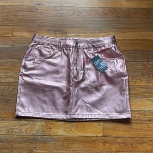 Metallic Pink Skirt
